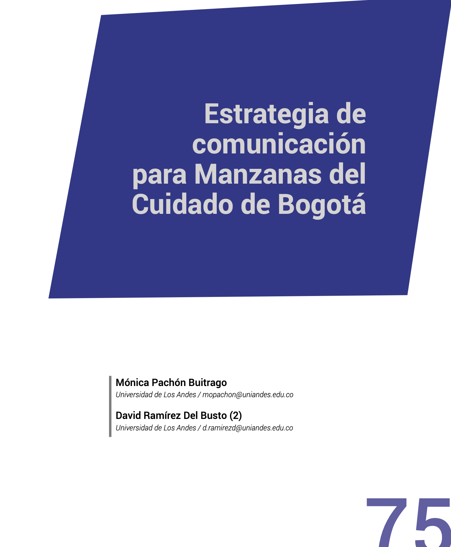 Estrategia de comunicación para Manzanas del Cuidado de Bogotá