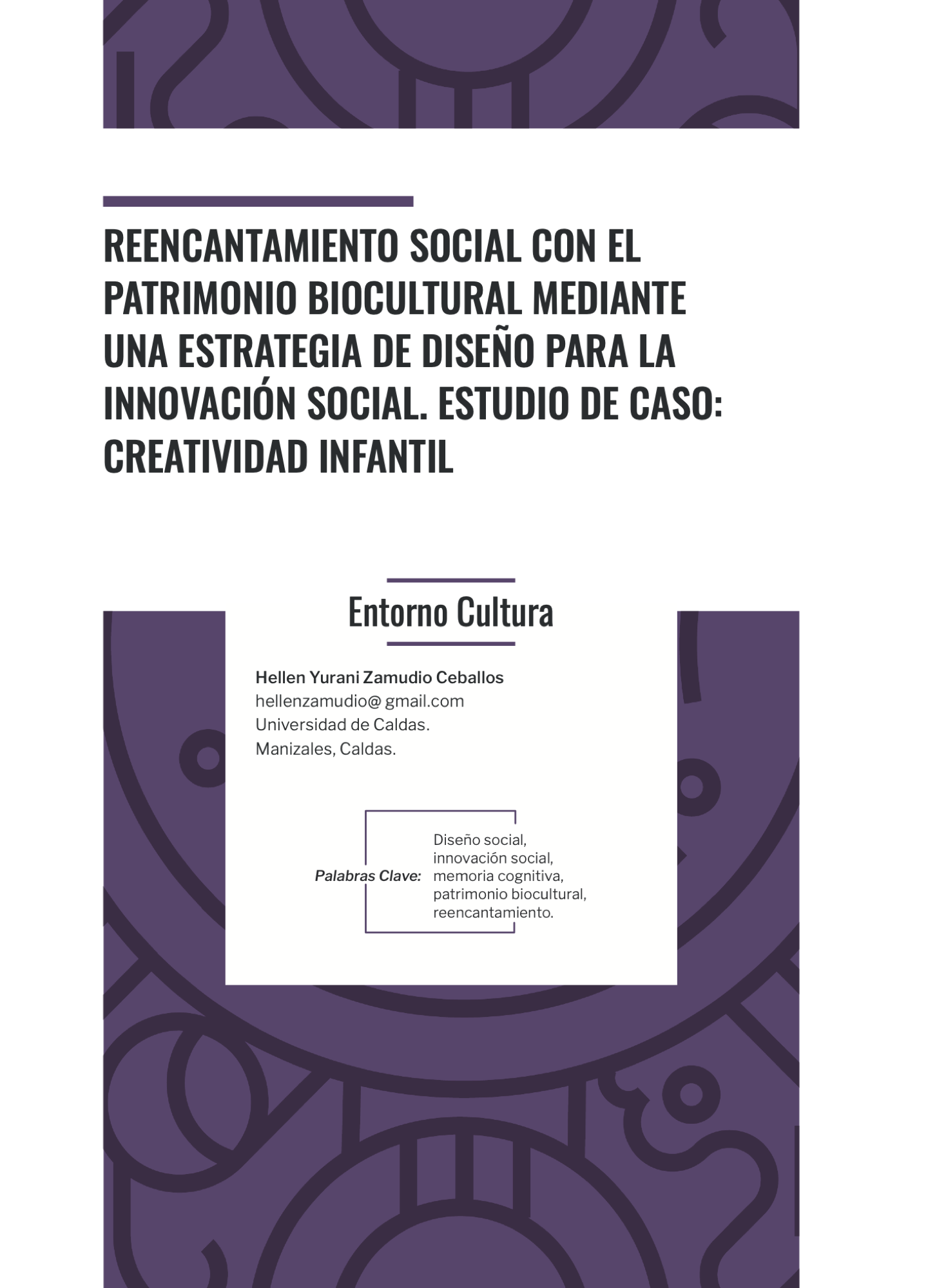 Reencantamiento social con el patrimonio biocultural mediante una estrategia de diseño para la innovación social