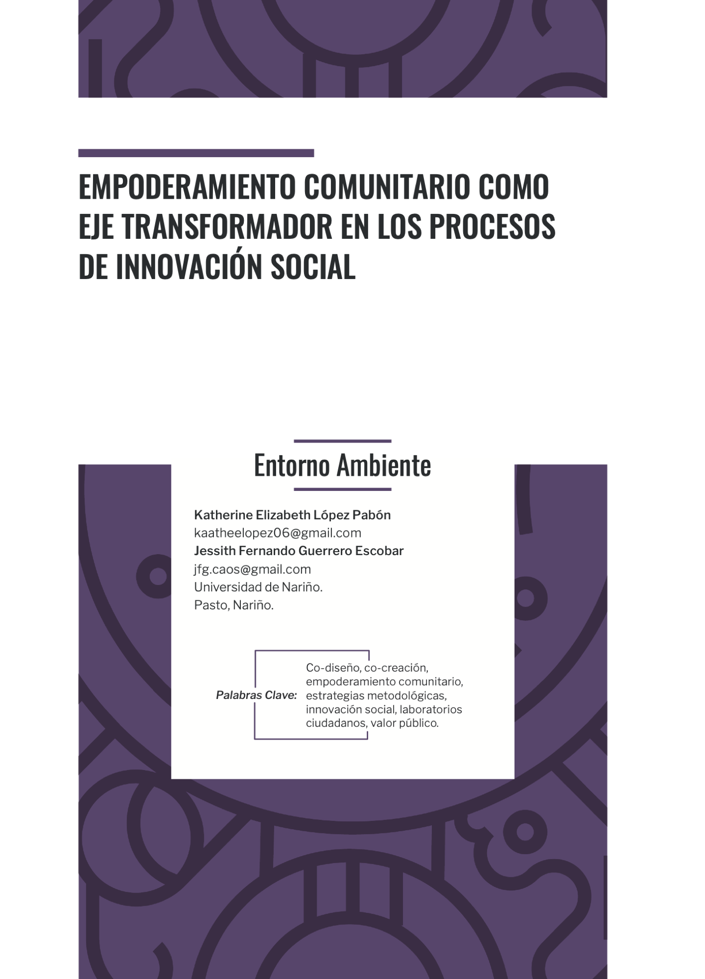 Empoderamiento comunitario como eje transformador en los procesos de innovación social