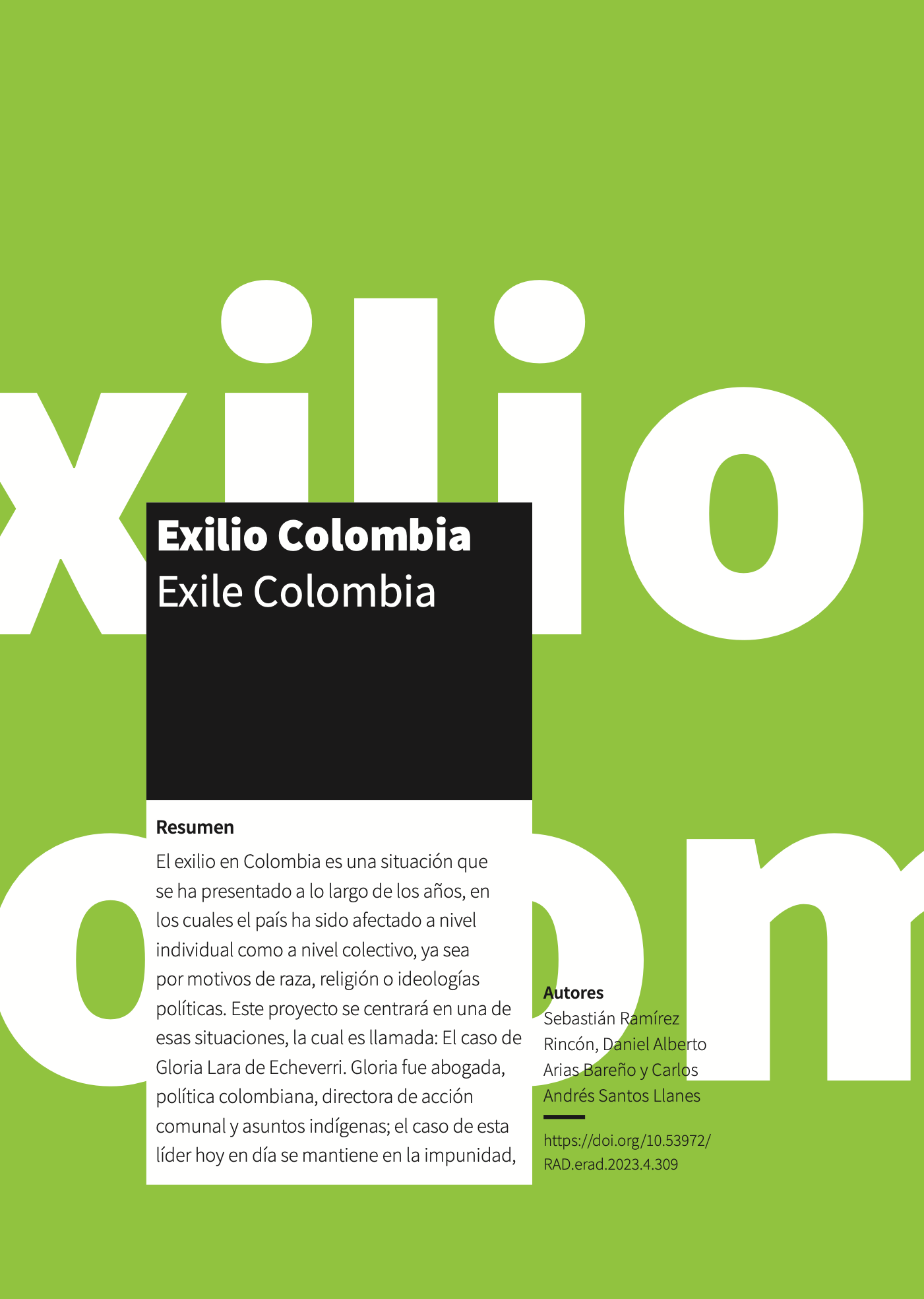 Exilio Colombia